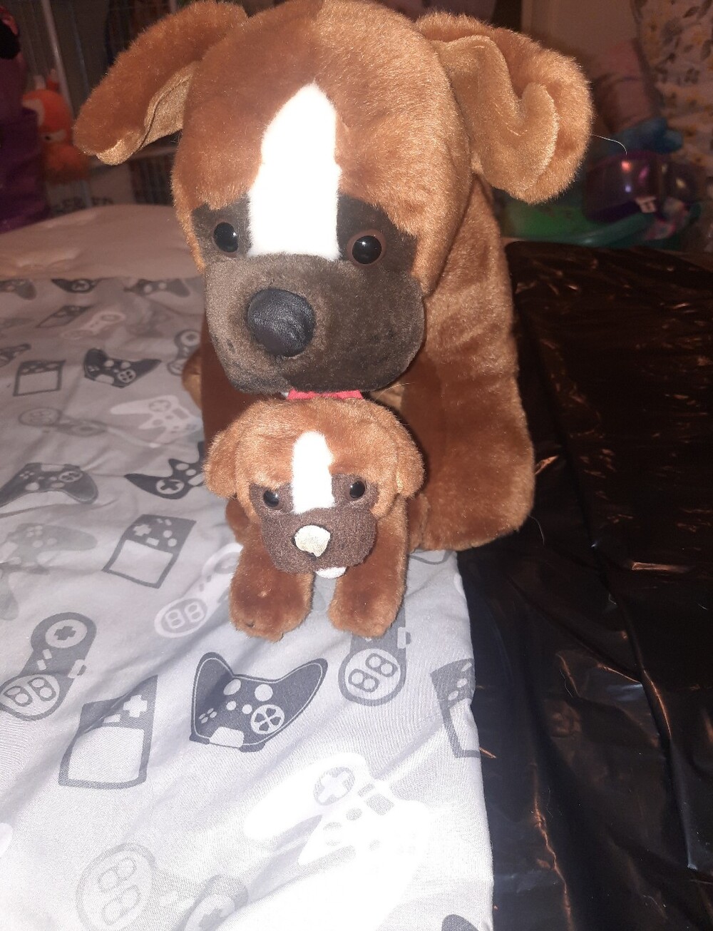 Vintage BAB build a bear dog set with baby